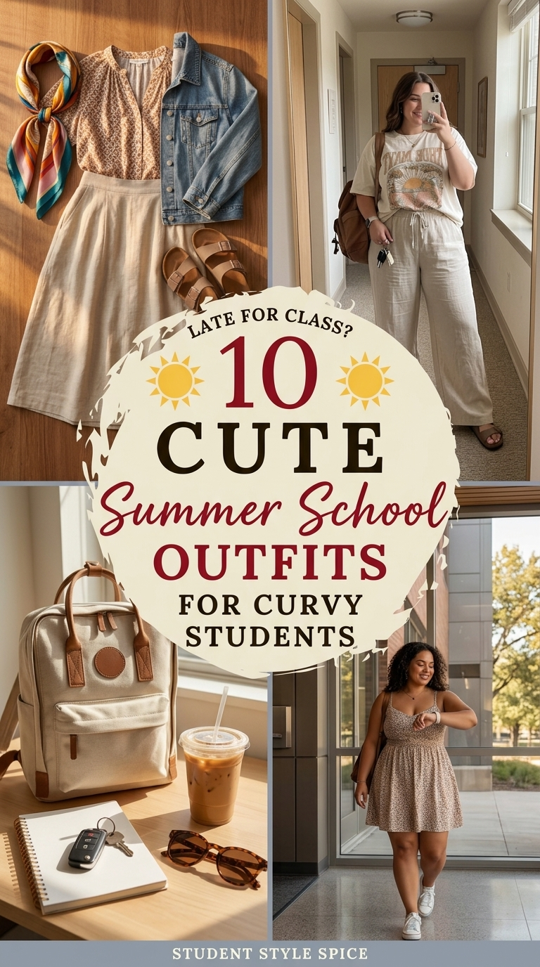 Athletic Curvy Summer School Outfits That Actually Move with You